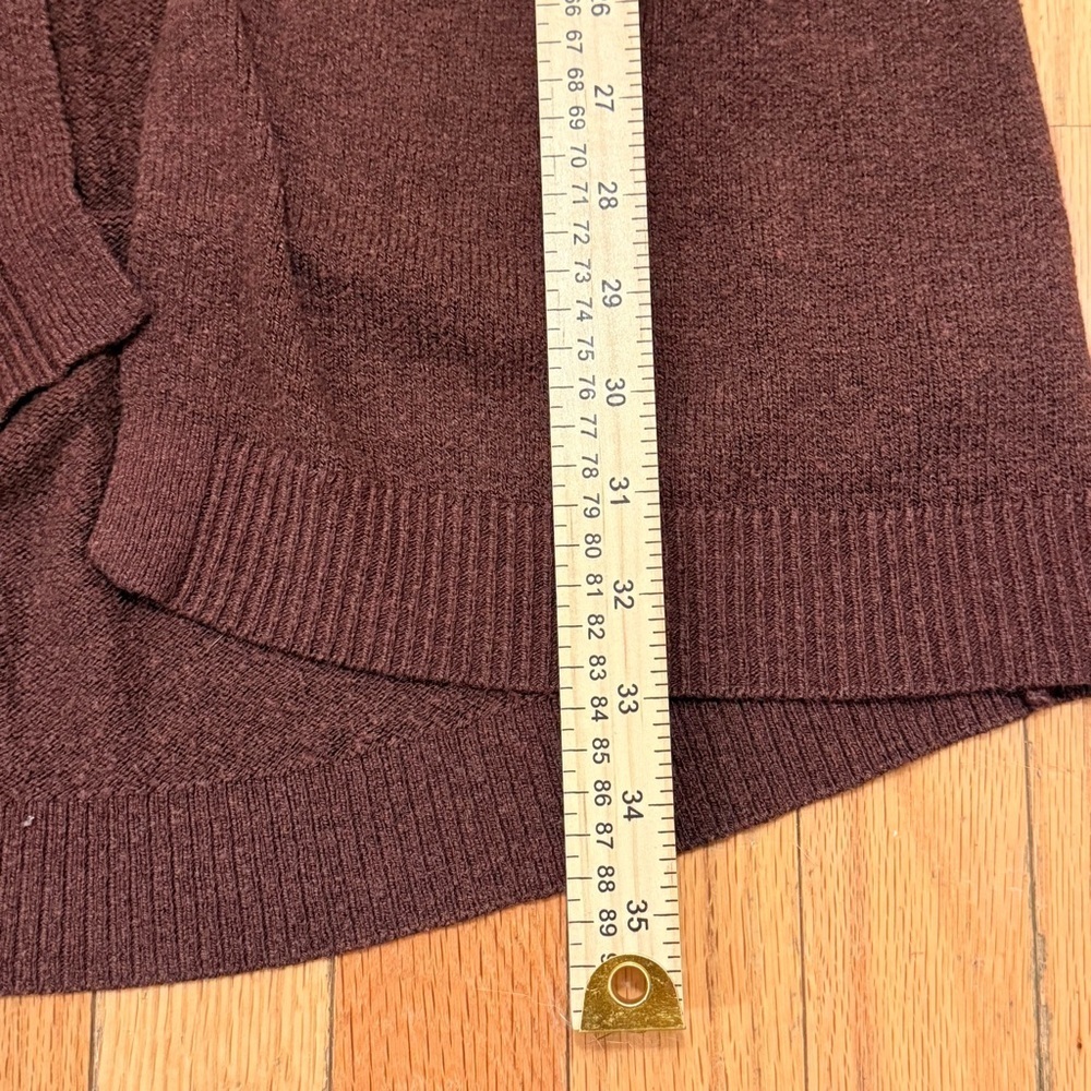 H&M Long Red/Brown Cardigan Woman’s Size Medium - Picture 4 of 8